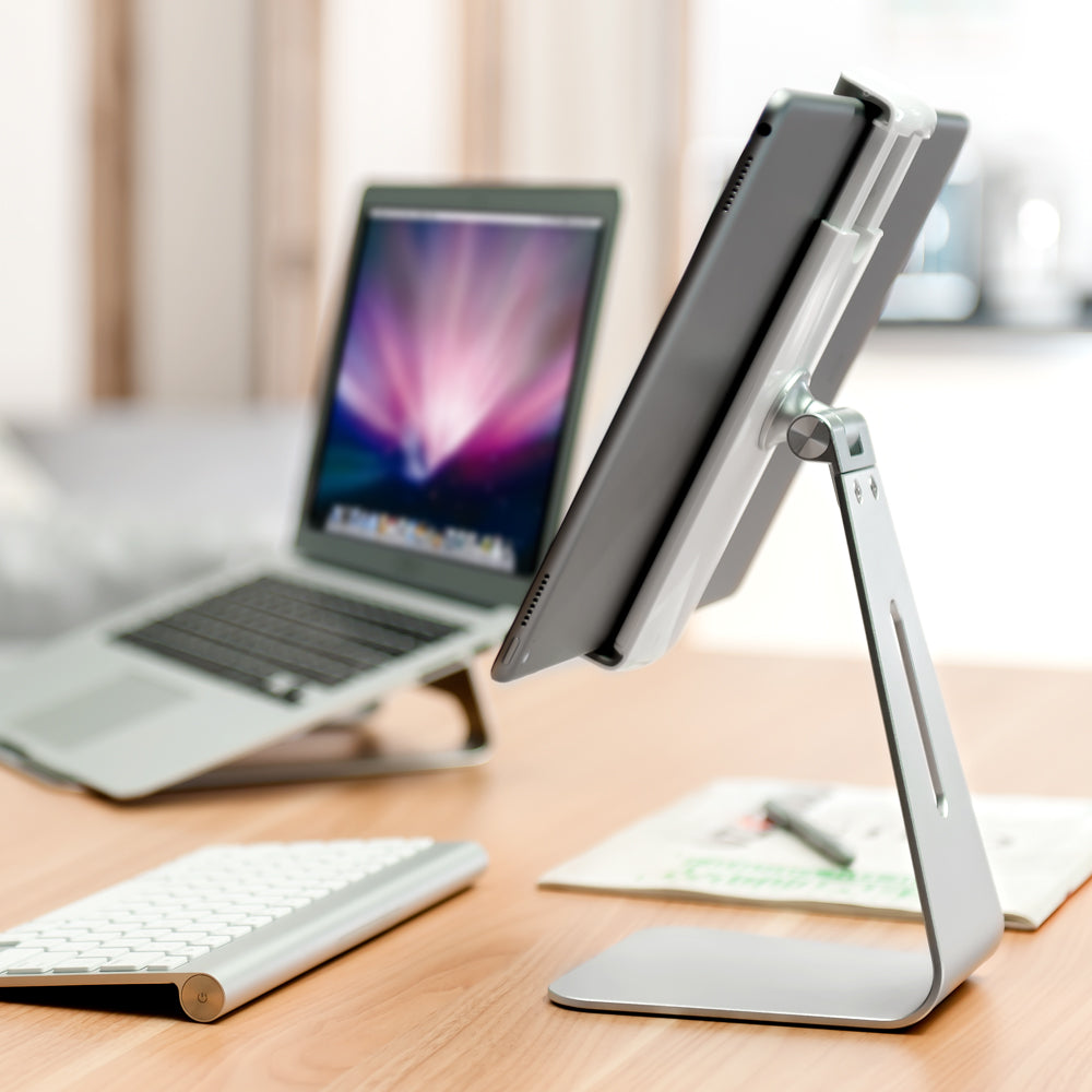 M Mingo AP-7S Tablet Stand, Aluminum Tablet Holder for Desk with Adjustable 360° Swivel Bracket