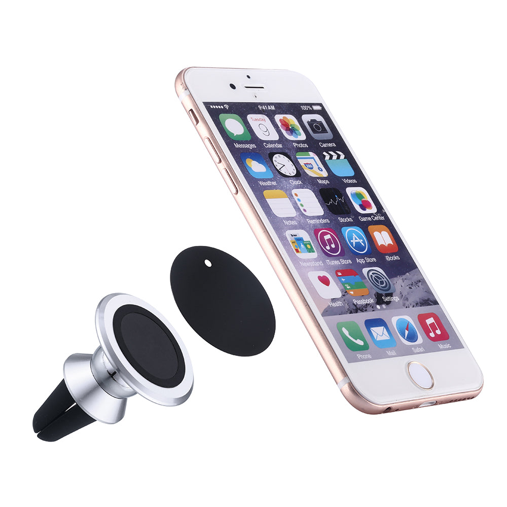 M Mingo SP-1 Magnetic Phone Car Mount, Aluminum Air Vent Cell Phone Holder and Car Vent Mount for iPhone, Samsung and Other Smart Phone